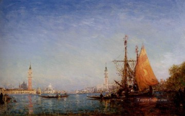  barco - El barco Grand Conal Venecia Barbizon Felix Ziem seascape